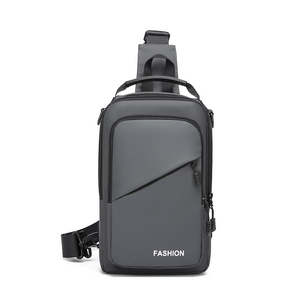 Sac de Poitrine Bandoulière Sport Décontracté en Cuir PU Imperméable avec Fermeture Éclair, Design Personnalisable et Portable pour l'Été - Product Image 2