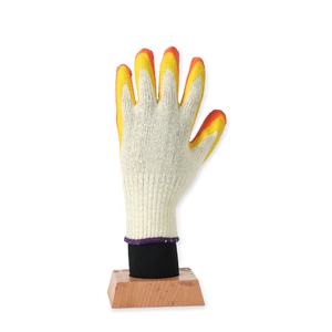 Doublure en coton blanc à revêtement lisse en <span class=keywords><strong>latex</strong></span> <span class=keywords><strong>orange</strong></span> de meilleure qualité de calibre 10 Gants de travail de sécurité Gants trempés en caoutchouc à double paume en <span class=keywords><strong>latex</strong></span> - Product Image 4