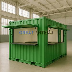 Conteneur d'expédition mobile préfabriqué modulaire en acier pliable de 20/40 pieds, boutique, bar, camion de nourriture - Product Image 3