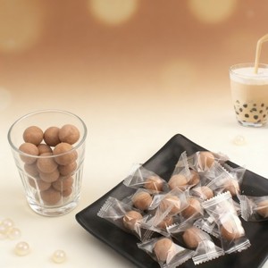 Gomitas con Sabor a Té de Burbujas OEM/ODM, Gomitas Suaves con Aroma a Leche Cremosa Inspiradas en el Té con Leche, en Formas Esféricas Tipo Perla - Product Image 3