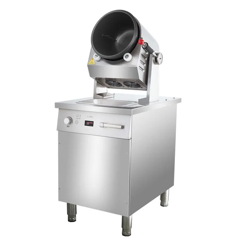 Máquina de arroz frito 6L 12L para cozinha e restaurante, máquina elétrica automática de fritar, robô rotativo para cozinhar arroz frito