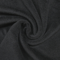 Superweiche schwarze stretch-Polyester-Selbststoff Polartec Fleece-Band für Winterkleidung