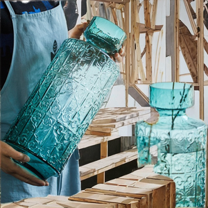 Jarrón de Cristal Soplado a Mano, Estilo Escandinavo, Moderno, Vintage, Ecológico, Diseño Creativo, para Exhibición de Joyería - Product Image 2