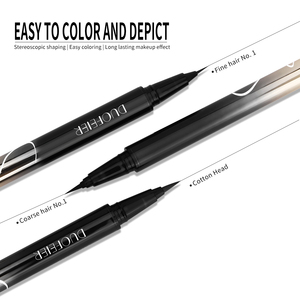 Delineador de Ojos Vegano al por Mayor a Prueba de Agua Lápiz Delineador con Logo Personalizado Pluma Delineadora de Alta Pigmentación Color Negro - Product Image 4