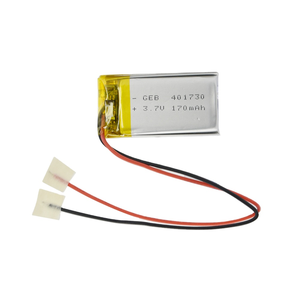 GEB 스몰 사이즈 스퀘어 리포 <span class=keywords><strong>3.7v</strong></span> 601620 401730 150mAh 170mah <span class=keywords><strong>180mAh</strong></span> 200mAh 250mAh 리튬 폴리머 충전식 배터리 - Product Image 5