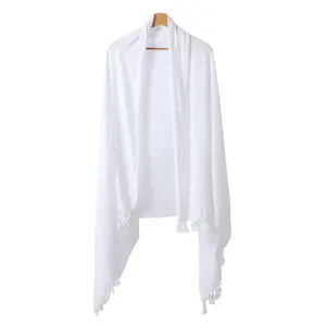 पूजा तौलिया पॉलिएस्टर सफेद पहने लटकन तौलिया निर्माताओं प्रसंस्करण के लिए बिक्री