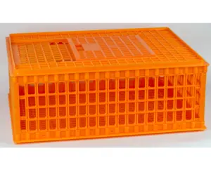 Plastic poultry transport crate, square plastic crate, transport crates for live poultry