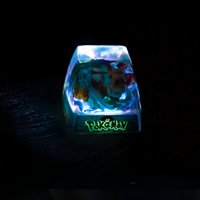 3D Printed Resin for Poke-moned Umbreon Artisan Keycap Hand‑Made Mini Landscape Custom for MX‑Structure Mechanical Keyboard