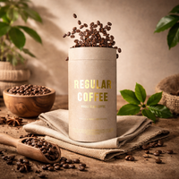 Boîte d'emballage cylindrique en carton biodégradable personnalisée pour épices alimentaires, sel de bain, thé en vrac, tube en papier kraft pour café
