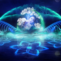 Großer Hologramm-Laserprojektions-Wasserbildschirm-Filmbrunnen-Projektor