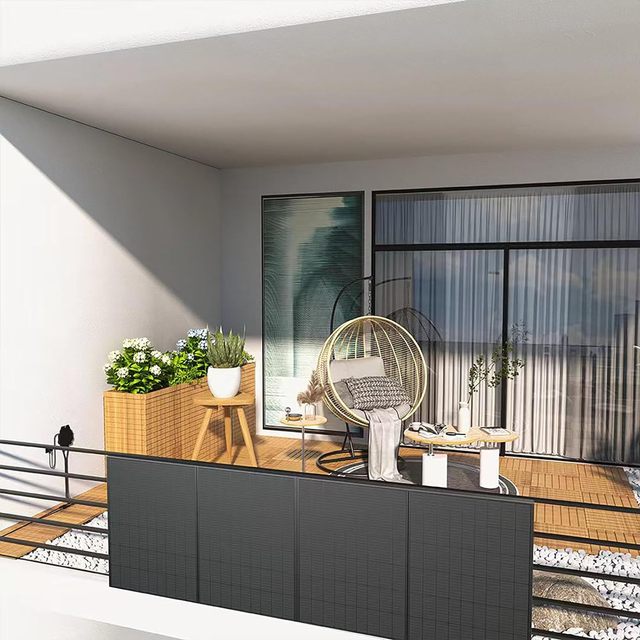 Plug and Play Solar Micro Inverter System Kit Balcony Photovoltaic System Power Plant 600W 800W Complete Solar Kit on Balcony