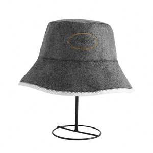 Custom Newest Design 100% Wool Felt Bucket Hat <b>Sauna</b> Hat Custom logo - Product Image 1