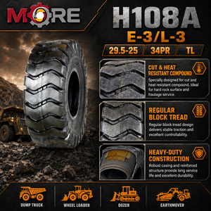 ยาง OTR ขนาด 29.5-25 รุ่น E3 H108A 28PR สำหรับงานเหมือง ก่อสร้าง รถตักดิน รถเกรดเดอร์ รถบูลโดเซอร์ ยางสำหรับงานหนัก - Product Image 2