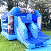 Maison de rebond gonflable avec toboggan Château gonflable congelé pour enfants commercial Combo gonflable pour fête événement louer