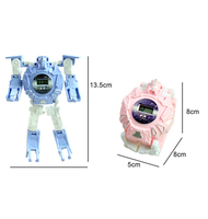 Reloj Digital Robot, Reloj de Pulsera con Robots Transformables, Juguete para Niños y Niñas, Reloj Deportivo de Dibujos Animados con Robot Transformable, Regalo para Niños