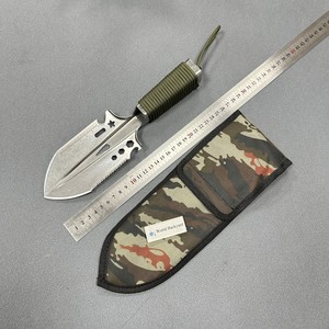 Stainless Steel Tactical Shovel with Ruler &amp; Saw <strong>Edge</strong> Portable Garden Tool <strong>Spade</strong> with Nylon Sheath EDC Camping Survival Shovel - Product Image 2