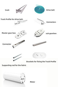 תריסי שקיקוי גג הבית ואפור חלונות גוון גלילה חשמלי נשלף סוככים - Product Image 6