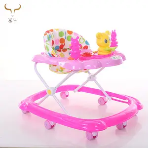 Baby Walker Bayi Model Sederhana Grosir, dengan Meja Kegiatan/Musik dan Lampu Berkedip untuk Baby/Kualitas Tinggi Anak-anak Baby Walker