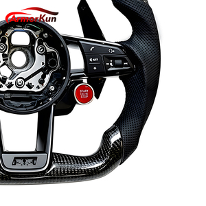 Volant de course en cuir et fibre de carbone de haute performance pour <span class=keywords><strong>Audi</strong></span> A3/A6/Q3/<span class=keywords><strong>Q5</strong></span>/Q7/Q8/RS3/RS5/SQ5/RS7 - Product Image 3