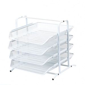 Organizador de Escritorio de Malla de 4 Niveles para Archivos A4, Almacenamiento de Documentos, Organizador de Papel y Cartas - Product Image 3