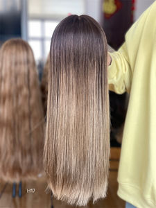 2024 le plus populaire timide juif HD dentelle haut perruque 100% vierge Remy cheveux brésiliens Super légère couche blonde droite pour les femmes blanches - Product Image 4