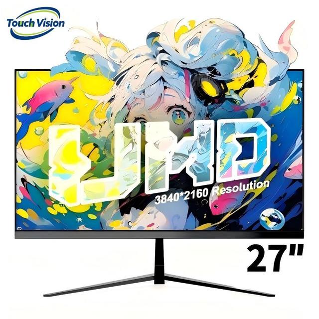 27 Inch 4K Gaming Monitor IPS 3840*2160 100% NTSC DP HD Flat LED VESA 100mm Desktop Display