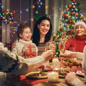 Guirnalda de luces navideñas de copos de nieve, luces de hadas de copos de nieve para interiores y exteriores para dormitorio, hogar, jardín, fiesta, decoración de Navidad (multicolor) - Product Image 2