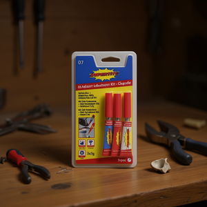 Kit Adesivo Istantaneo 3x3g con Gel e Detergente per Riparazioni Generali - Product Image 3