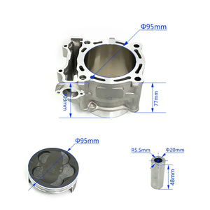 Kit ricostruzione estremità superiore del cilindro 95mm STD per Yamaha WR450F YZ450F ATV YFZ450 OEM 5TA-11311-12-00 ATV UTV ricambi - Product Image 4