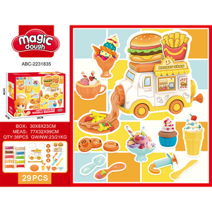 Juguetes Divertidos y Populares de Lucky Toys, <span class=keywords><strong>Camión</strong></span> de Comida con Forma de Hamburguesa, <span class=keywords><strong>Camión</strong></span> de Frutas, <span class=keywords><strong>Camión</strong></span> de <span class=keywords><strong>Helados</strong></span>, Juego de Plastilina Mágica de Colores - Product Image 6