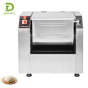 Amasadora Horizontal Comercial de Acero Inoxidable con Tolva, con Función de Avance/Retroceso, para Panadería, Pizza y Pan - Product Image 1