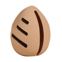 Pochette de rangement portable et élégante pour éponge de maquillage, anti-poussière et respirante, avec étui en silicone pour applicateur de maquillage
