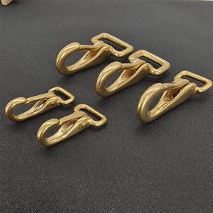 도매 단단한 황동 말 굴레 버클 드루블 안전 사각형 고정 눈 회전 스냅 후크 말 액세서리 - Product Image 4