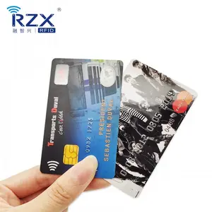 ISO7816 AT24C16 Embossing Printing Matte PVC Magnetic Stripe Contact IC RFID Cards