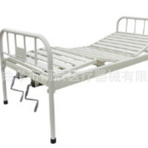 Cama Hospitalaria Manual Xin Yuchen YC-B10 Blanca de Hierro con Respaldo y Elevación de Piernas para Cuidado de Ancianos - Product Image 1