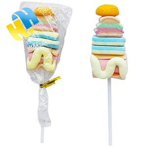 Vente <span class=keywords><strong>en</strong></span> gros OEM Enfants Bonbons Jouet Halal Restauration rapide Fast Food Bonbons mous Gâteau Guimauves Sucettes-2:1 Boîte à Bonbons <span class=keywords><strong>en</strong></span> coton avec <span class=keywords><strong>sucre</strong></span> - Product Image 4