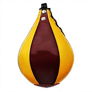 Custom Logo Leather Heavy Punching Bag for <b>Boxing</b> Training kickboxing Martial Arts Speed Bag - Product Image 3