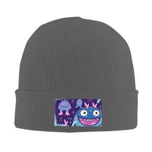 Casquette d'hiver en tricot doux avec motif de fruits avec broderie 3D impression numérique et bouffée pour les voyages à la plage et les affaires - Product Image 1