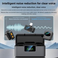 Vente directe usine Nouveau microphone cravate sans fil SX36/Q18 avec suppression du bruit Type C et IA pour le streaming en direct