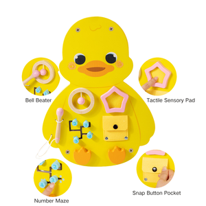 Giochi Sensoriali Montessori da Parete, Pannello Attività in Legno per Bambini, Asili Nido e Sale Giochi, Pannello Attività con Animali - Product Image 4