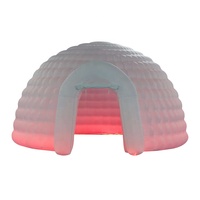 Tente gonflable portative de camping de dôme d'événements commerciaux tente gonflable extérieure de dôme d'igloo d'éclairage de 3/4m