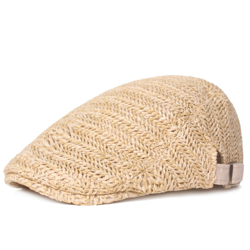 Casquette Paille Unisexe Fiebig - 100% Paille Italienne Élastique Printemps/Été