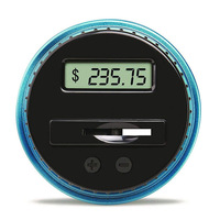 Tirelire Compteuse Électronique Digitale LCD 1.8L pour Pièces de Monnaie, Boîte d'Épargne pour Compter les Devises USD EUR GBP AUD CAD