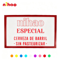 NIHAO Fabricant de panneaux lumineux néon personnalisés, enseigne commerciale en acrylique 3D pour café, bar, salon, hôtel