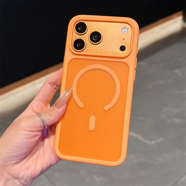 Matte Frosted Shockproof Raised Camera Screen Protection Wireless Charging Phone Case for iPhone 17 16 15 14 13 Pro Max