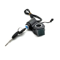 Puissance du moteur bouton avec voltmètre affichage clé de Contact pour Speedual Zéro 8X 10X Mini T10-ddm Électrique Scooters Pièces