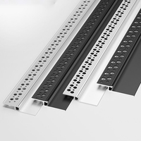 Profilé LED encastré minimaliste pour plinthe, éclairage dissimulé pour plinthe en plâtre, profilé pour cloison sèche, éclairage flottant pour plafond, décoration intérieure