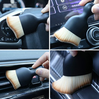2024 Brosse de voiture, brosse de nettoyage de voiture intérieur poils doux brosse de détail outil de dépoussiérage pour voiture, maison, bureau, ordinateur