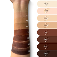 Fond de Teint Matifiant Waterproof Longue Tenue Effet Airbrush Naturel Contrôle du Sébum Minimisation des Pores Couvrance Totale Anti-Cernes