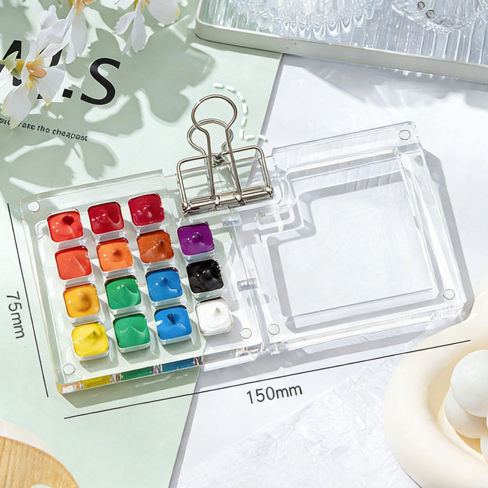 Palette Acrylique - 15 Couleurs